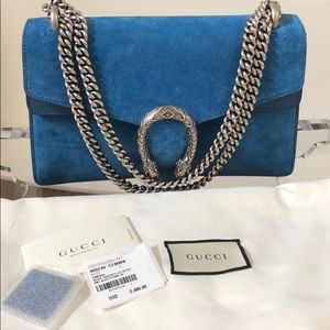 Blue Gucci shoulder bag